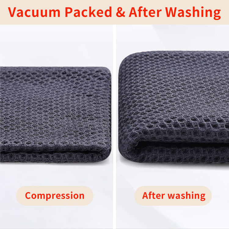 100% Cotton Waffle Weave Kitchen Dish Towels 4 (4 Count)