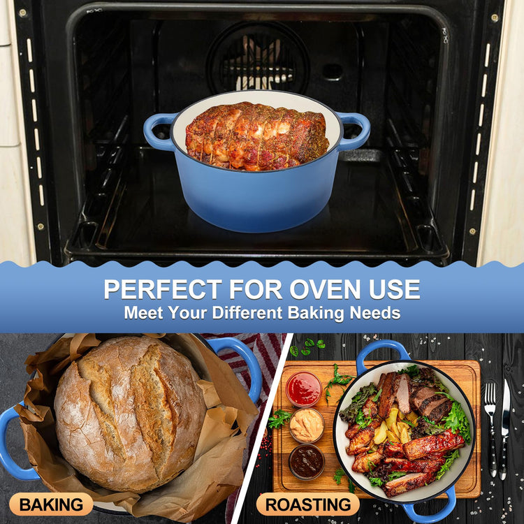 5QT Enameled Dutch Oven