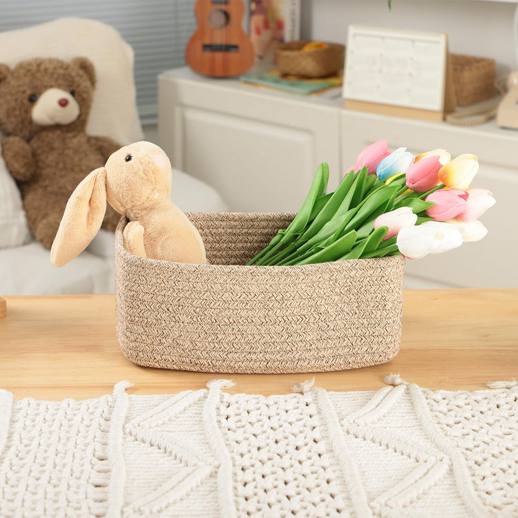 Small Storage Baskets for Organizing (4 Count)