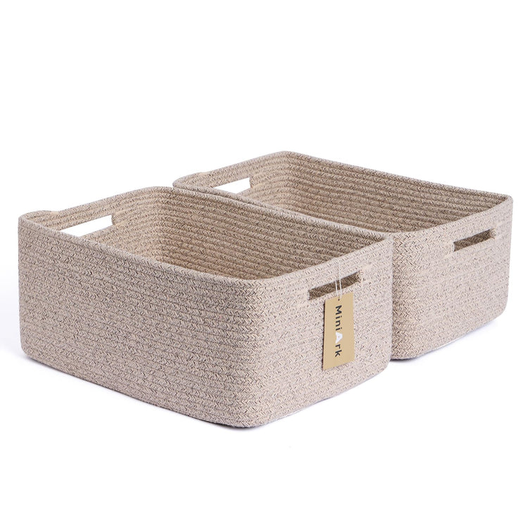 Large Storage Baskets for Shelves (2 Count)