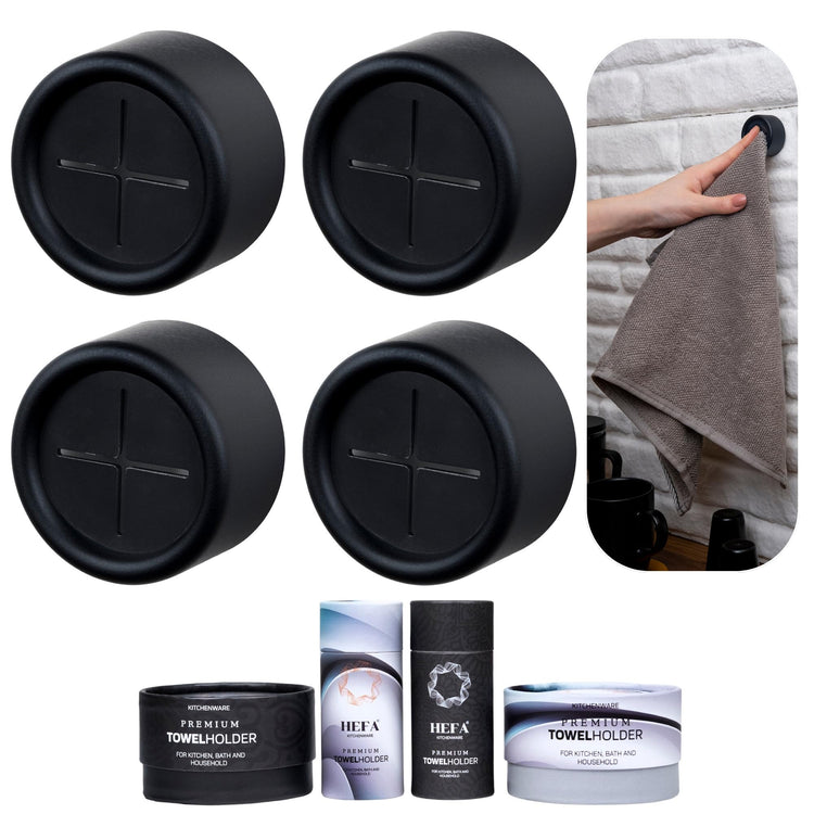 Self Adhesive Dish Towel Holder Hooks (4 Count)