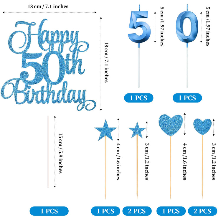 50th Birthday Cake Decorations