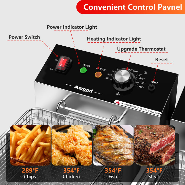 Commercial Deep Fryer (2 Count)