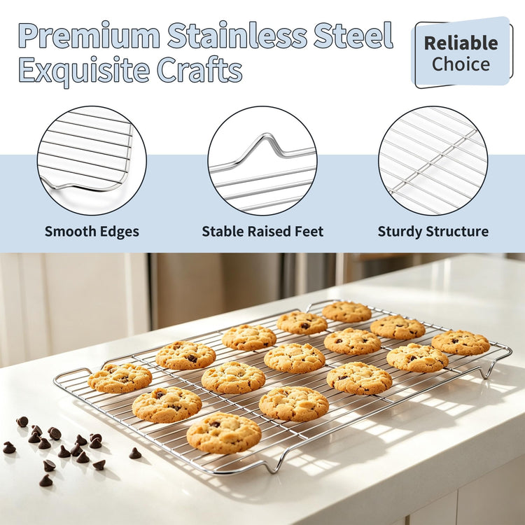 Stainless Steel Baking Sheet with Rack Set