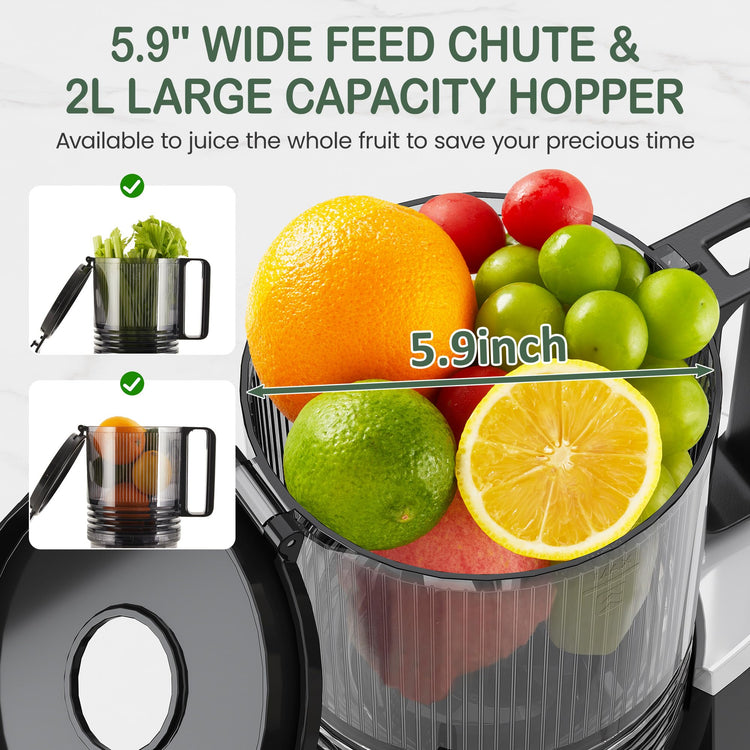 HEYNEO Slow Masticating Juicer Machine