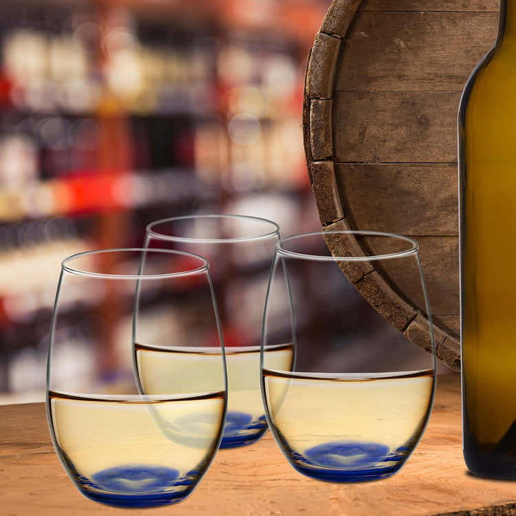 10 ARC Stemless Wine Glasses Set (10 Count)