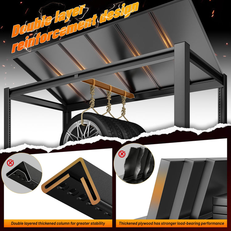 84.1" H Garage Shelving