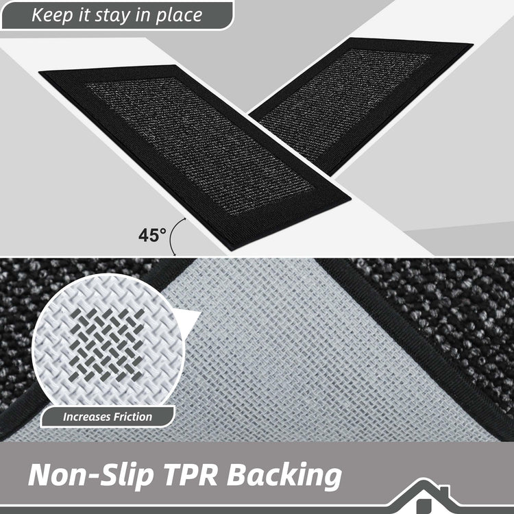Kitchen Rugs Set of 2 (15 Sq Ft)