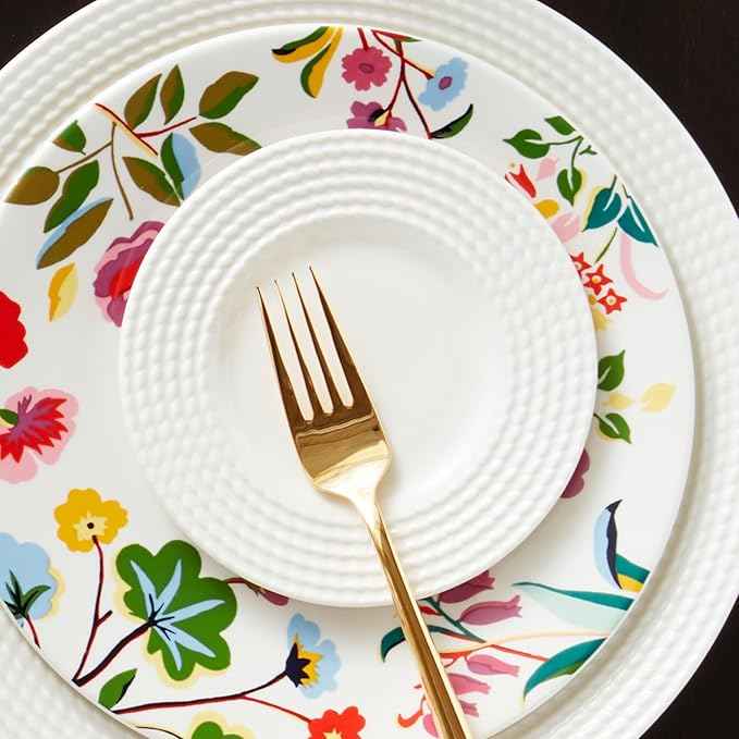 kate spade new york Wickford Tidbit Plate 1-Piece, Side Plate, Service for 1, White, 6-inch Diameter