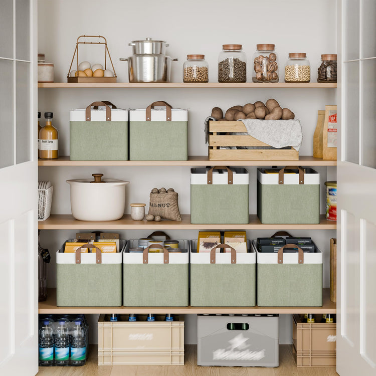 Fabric Storage Bins for Shelf (2 Count)