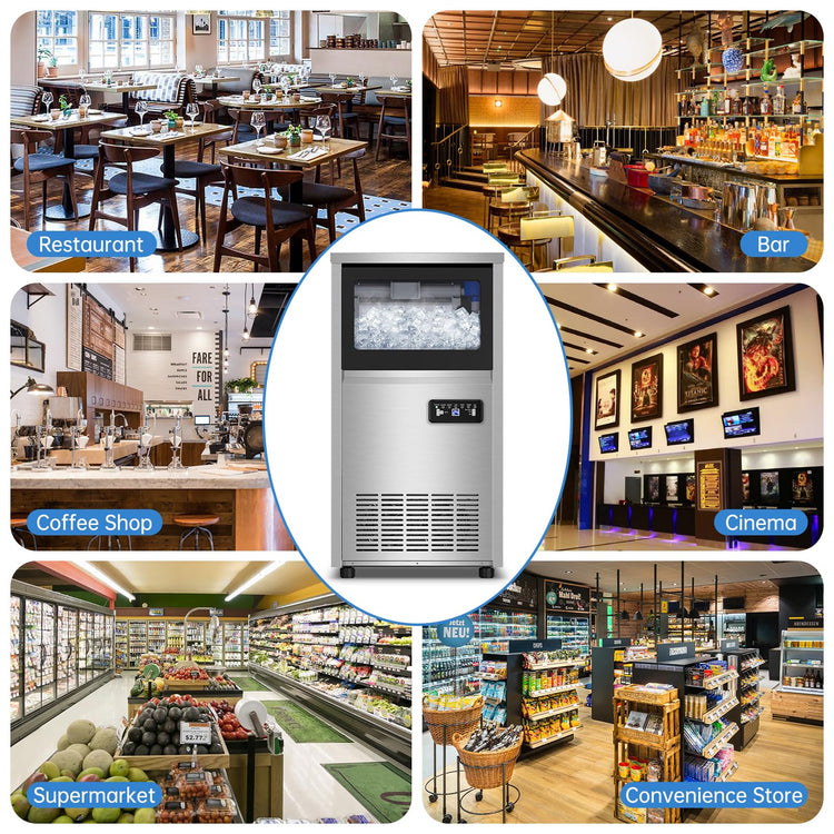 150LBS Undercounter Commercial Ice Maker