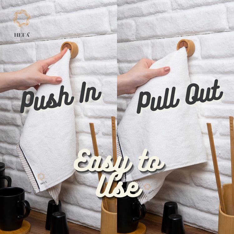Self Adhesive Dish Towel Holder Hooks (4 Count)