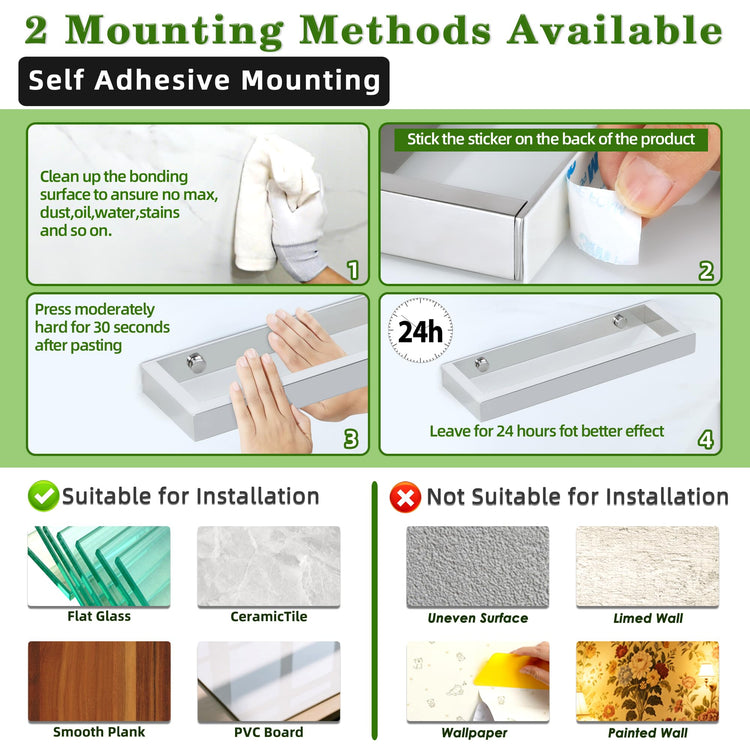 16 Inch Hand Towel Holder Towel Bar for Bathroom Wall Mounted