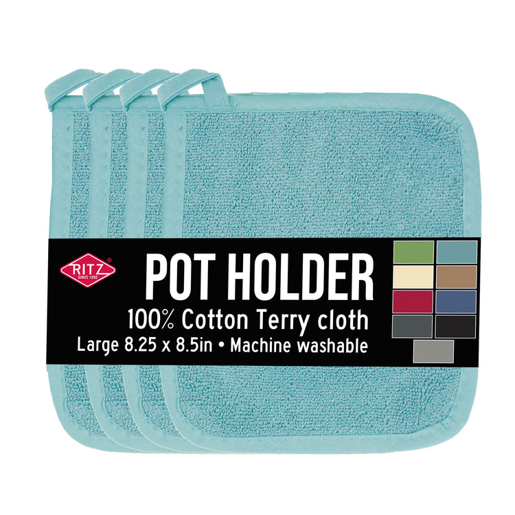 Terry Potholder & Hot Pad (4 Count)