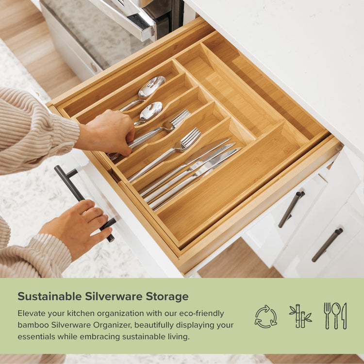 Silverware & Utensil Drawer Organizer