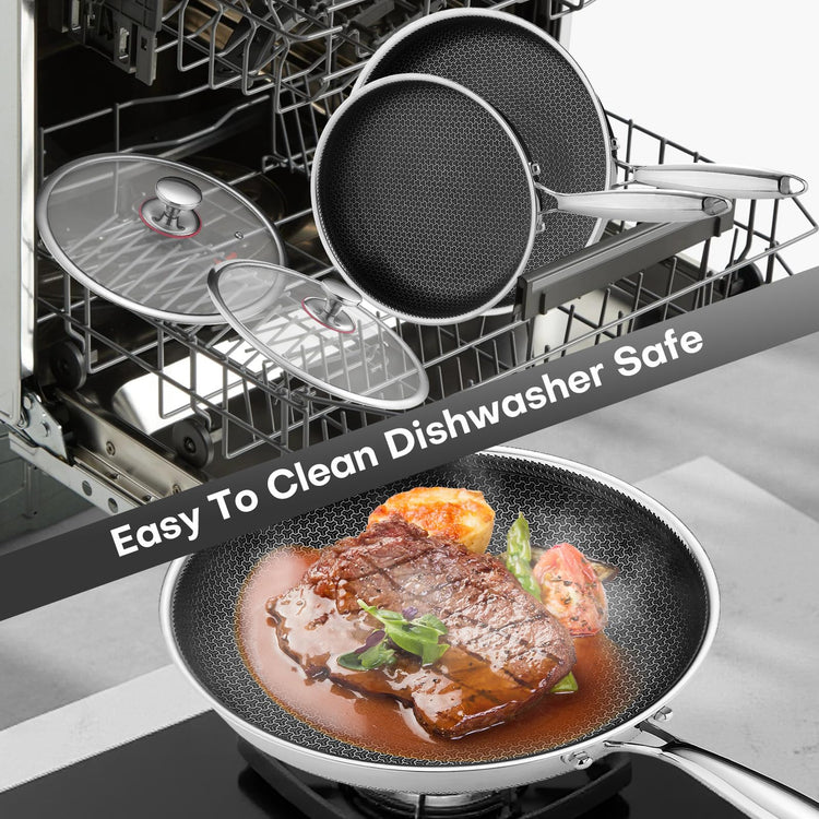 Non Stick Frying Pans Skillet with Lid