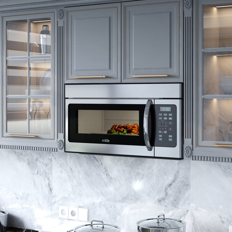 1.6 Cu. Ft. Over the Range Microwave Oven with Oven Lamp and 300CFM Recirculation Vent Hood Function