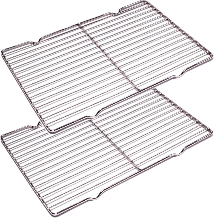 2Pcs Stainless Steel Cooling Racks, Cooling Racks for Cooking and Baking, Cookie Cooling Rack, Oven Cooling Racks for Cooking