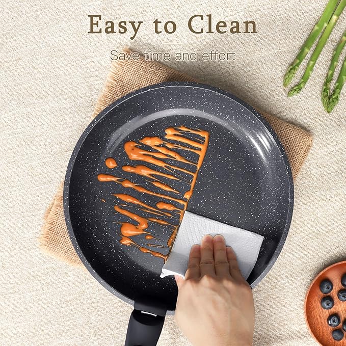 GiPP Ceramic Pots and Pans Set Non Stick, Nonstick Detachable Handle Cookware Sets, Healthy Non Toxic PFAS PFOA & PTFE Free, Dishwasher &Oven Safe, Induction Kitchen Pot and Pan, 21 Piece Grey