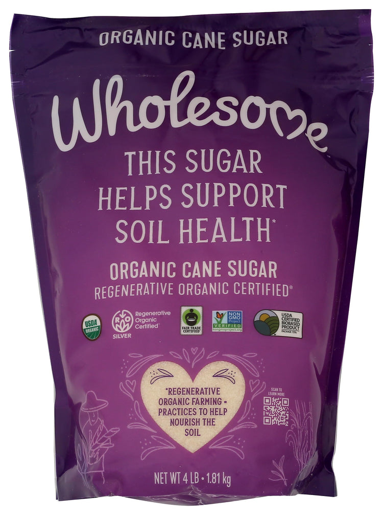 Sweeteners 4 Pound Organic Cane Sugar (64 Ounce)