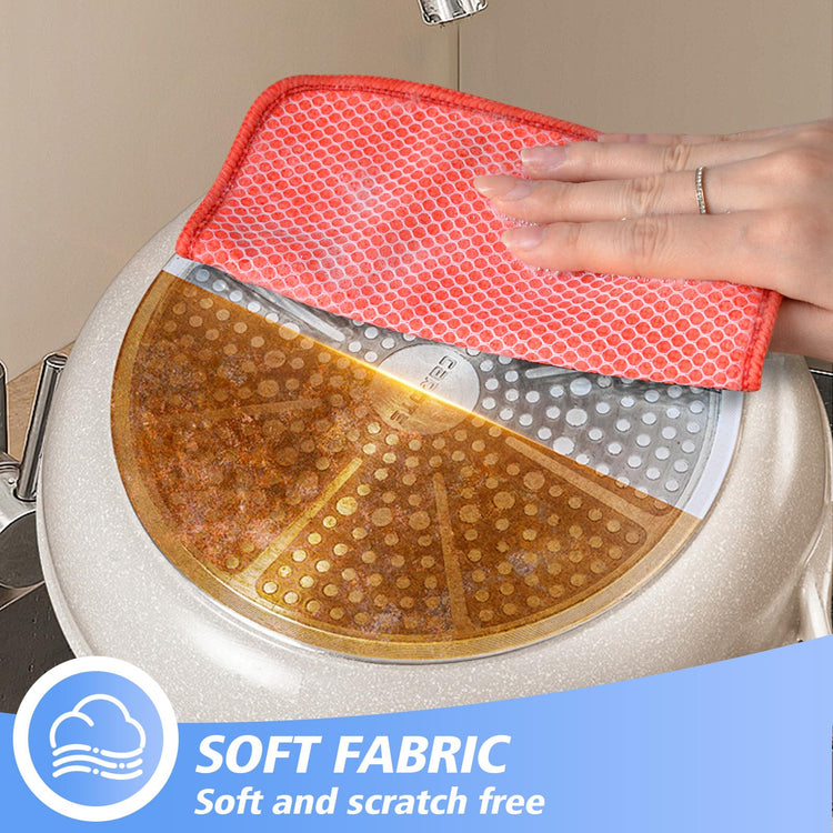 Dish Cloths for Washing Dishes with Scrub Side (9 Count)