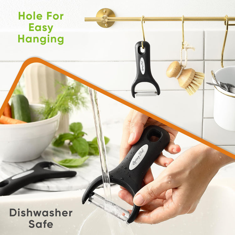 Set of 2 Stainless Steel Y Shaped Vegetable Peeler for Kitchen