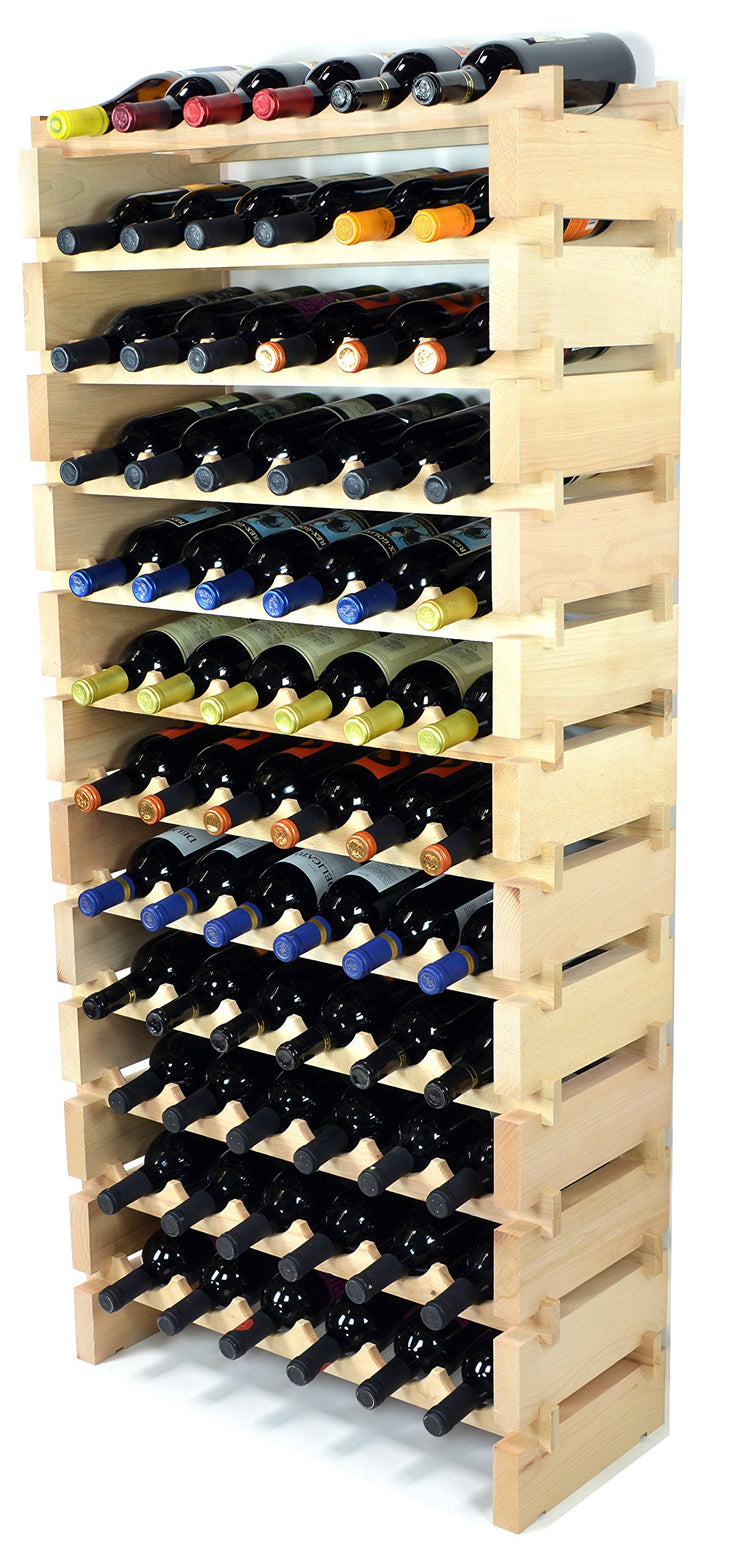 Modular Wine Rack Beechwood 24