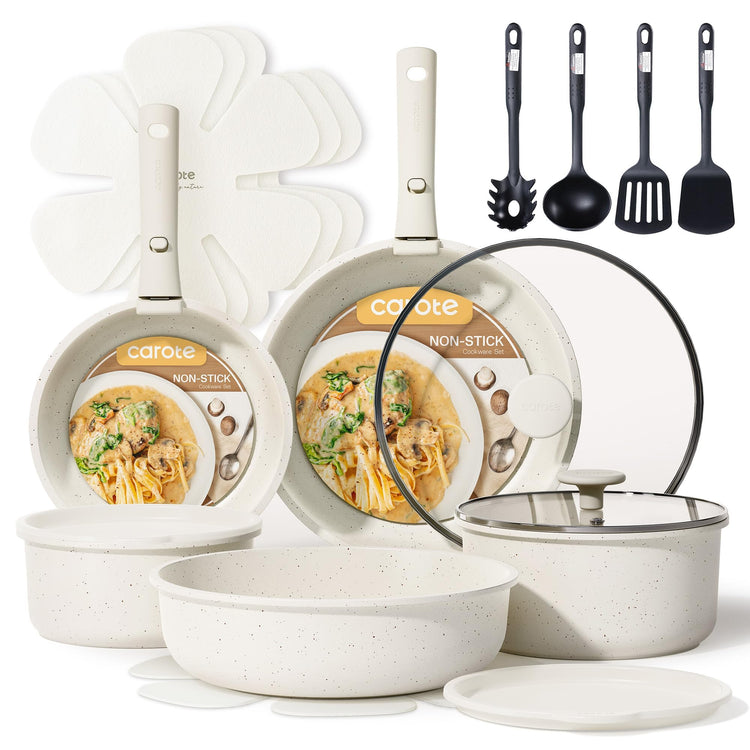 19pcs Pots and Pans Set Non Stick (19 Count)