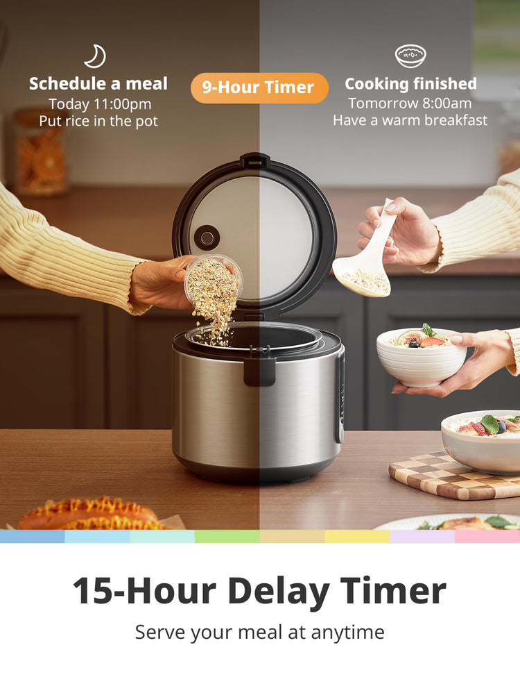 Rice Cooker with 6 Functions