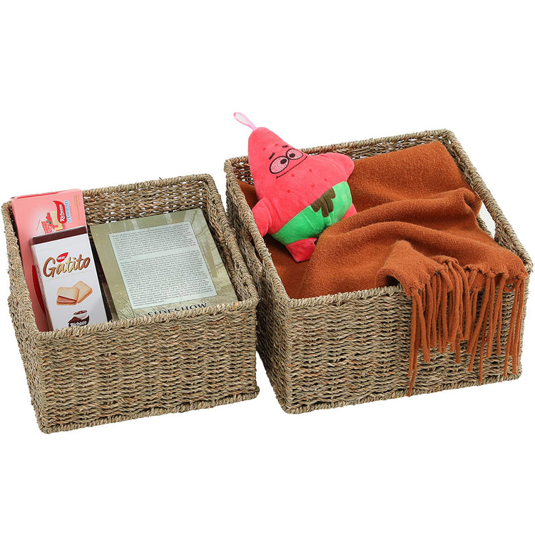Wicker Storage Baskets for Organizing (2 Count)