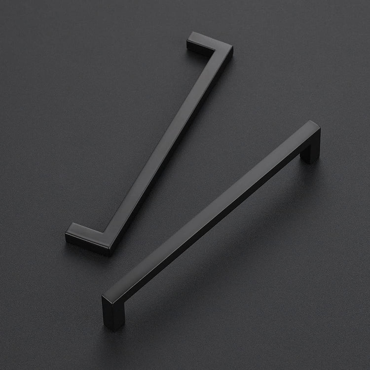 Matte Black Cabinet Handles Solid Cabinet Pulls 6 (15 Count)