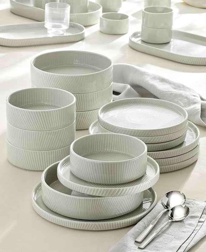 Lenox 897949 Modulus 16-Piece Dinnerware Set, Vapor