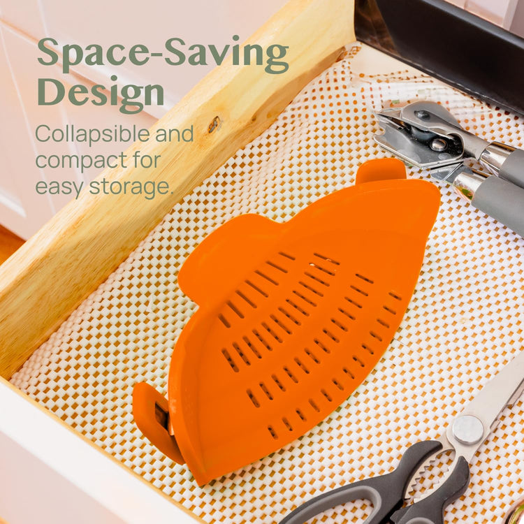 Snap N Strain Clip On Strainer for Pots and Pans