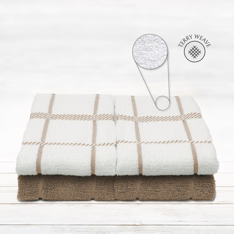 100% Cotton Terry Dish Towels (4 Count)