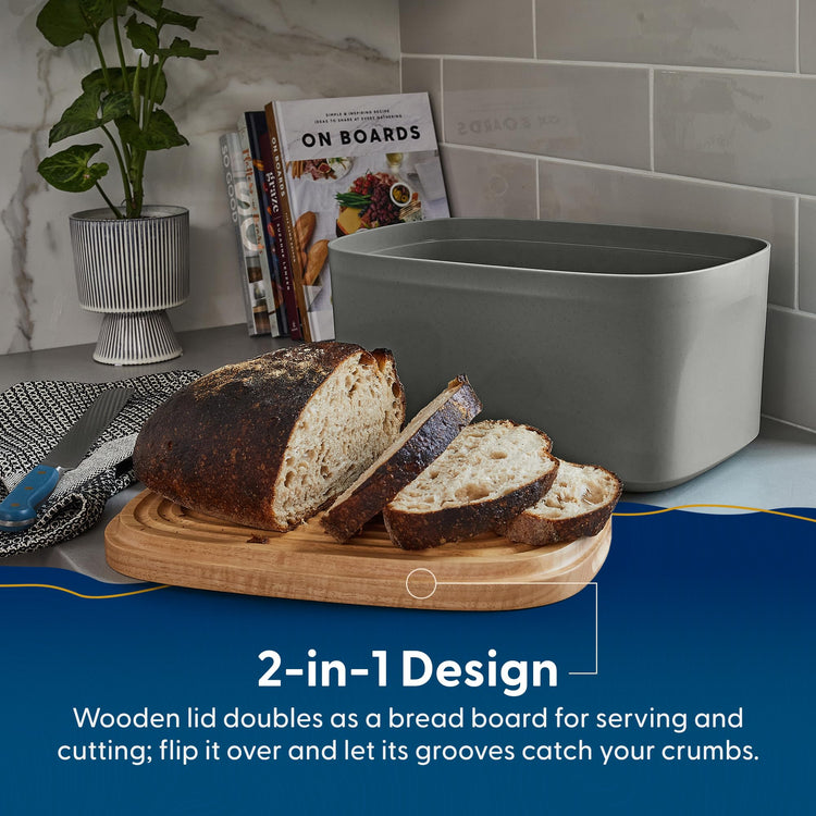 Sonder LA Union Bread Box with Wood Lid