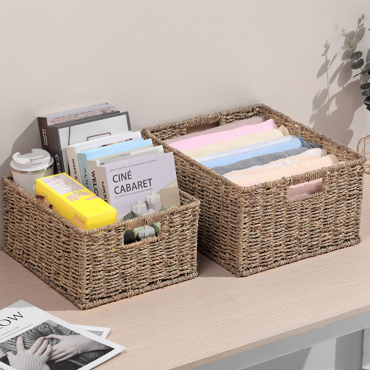 Large Wicker Baskets for Storage (2 Count)