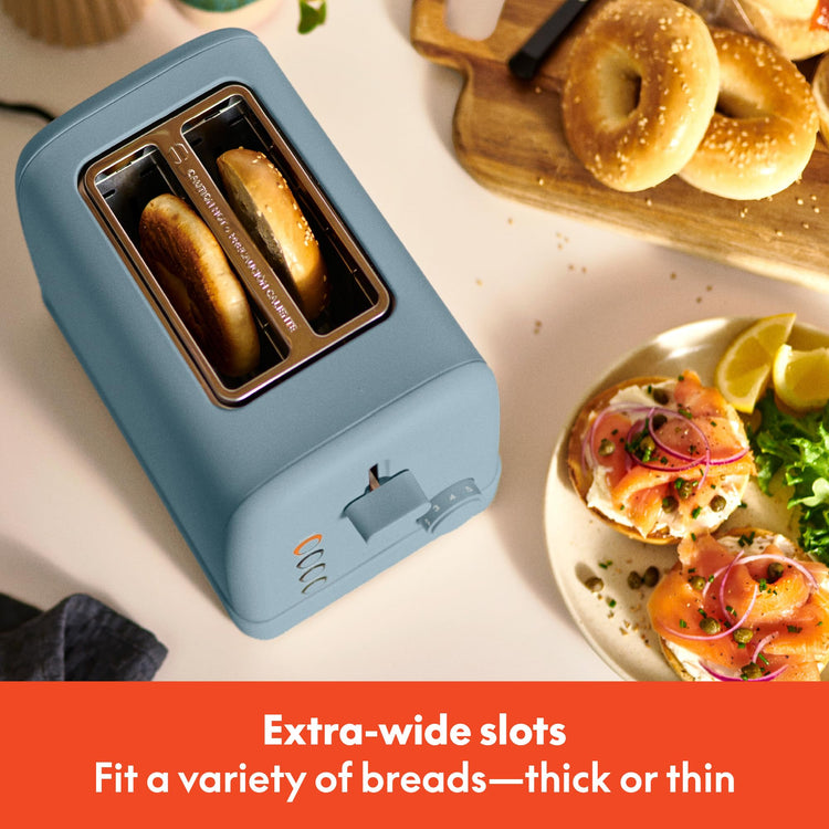 2 Slice Toaster with Extra Wide Slots and 6