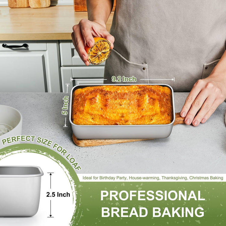 Loaf Pan 9 x 5 Inch Stainless Steel Bread Pan