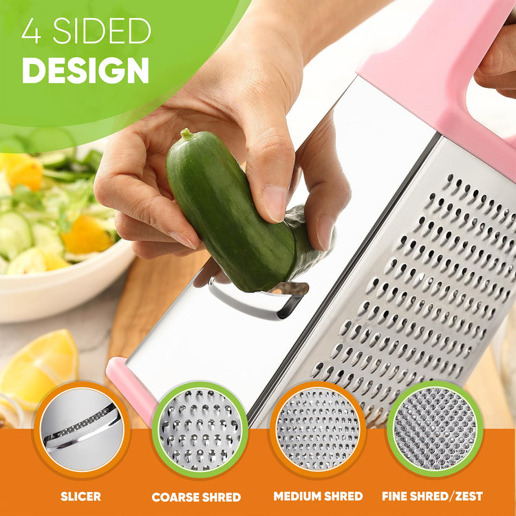 Stainless Steel XL Cheese Grater for Kitchen