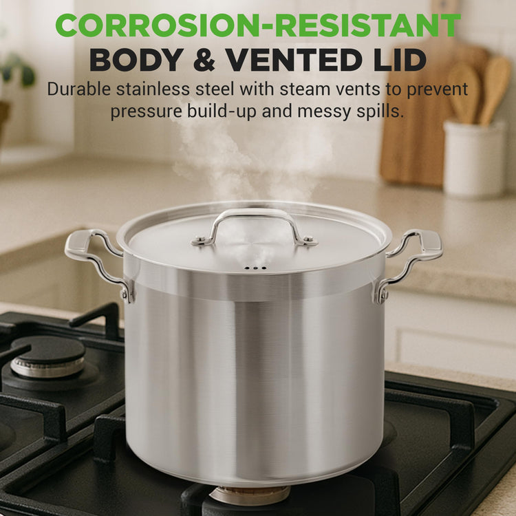16 Quart Stainless Steel Stockpot