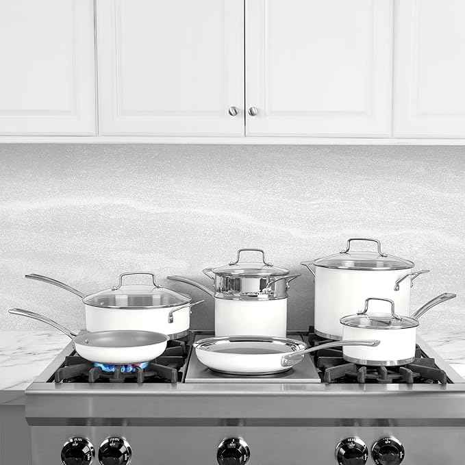 Cuisinart Matte White Stainless Steel 11 Piece Set