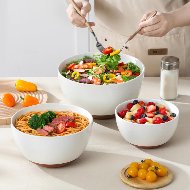 Ceramic Mixing Bowls (3 Count)
