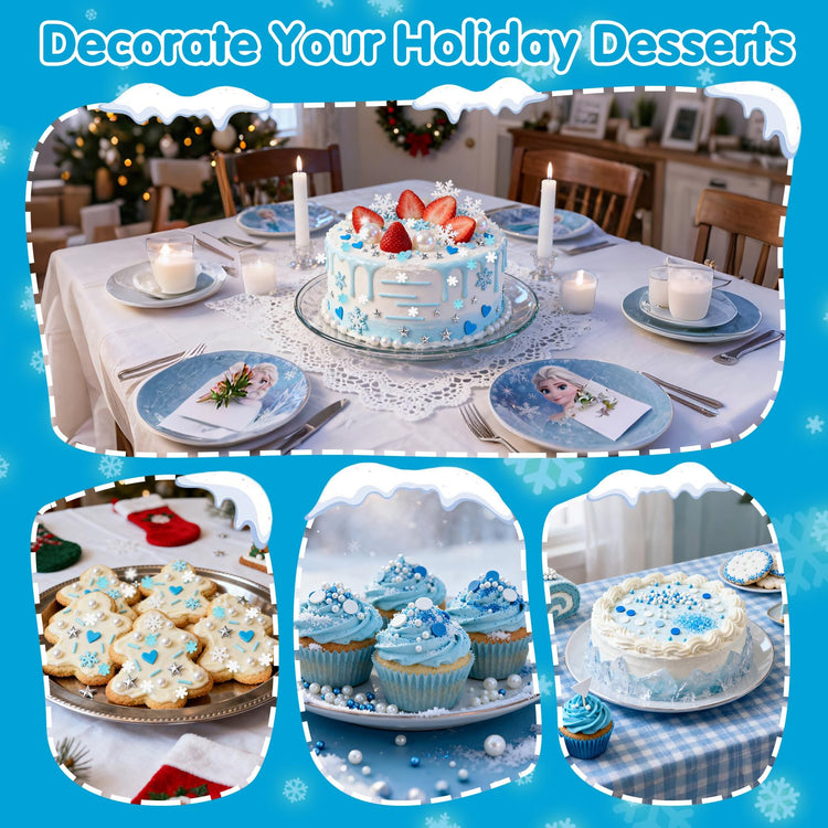 Edible Snowflake Sprinkles (4.5 Ounce)