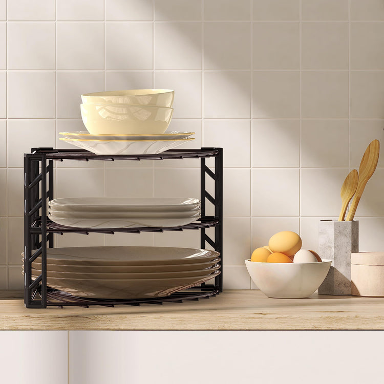 3 Tier Counter Corner Shelf Organizer
