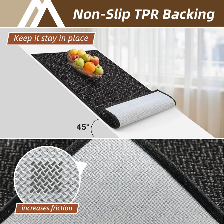 Kitchen Rugs Set of 2 Non (64 Sq Ft)
