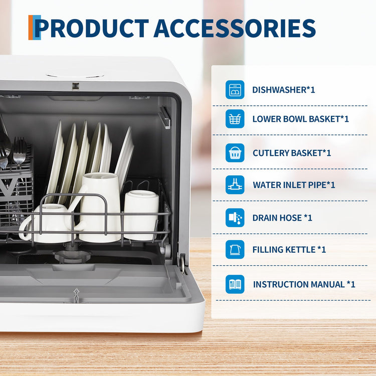 Portable Dishwasher Countertop with Large LED Display