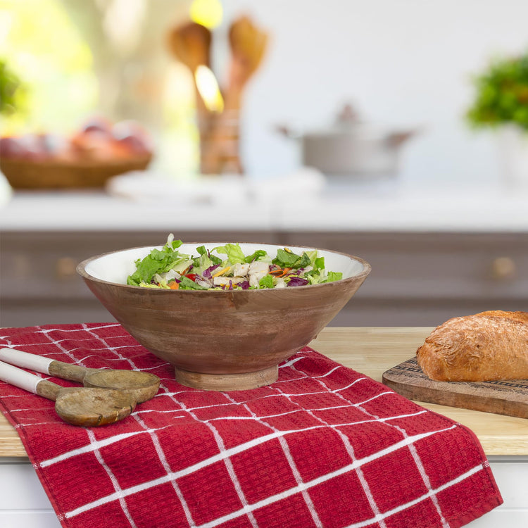 Wooden Salad Bowl Set
