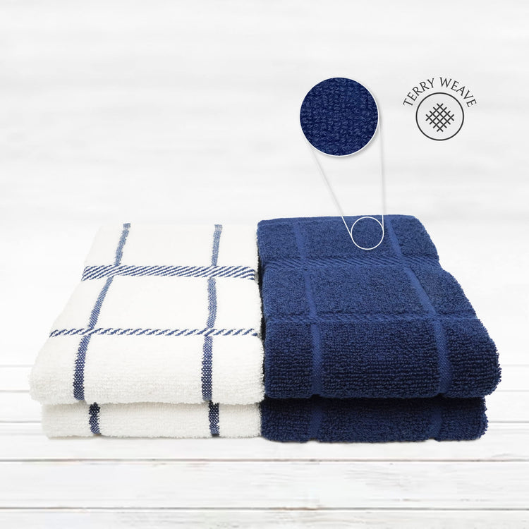 100% Cotton Terry Dish Towels (4 Count)