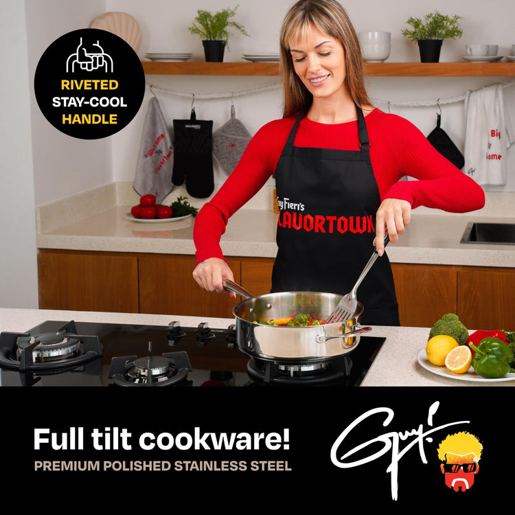 5 Qt Stainless Steel Sautepan with Lid