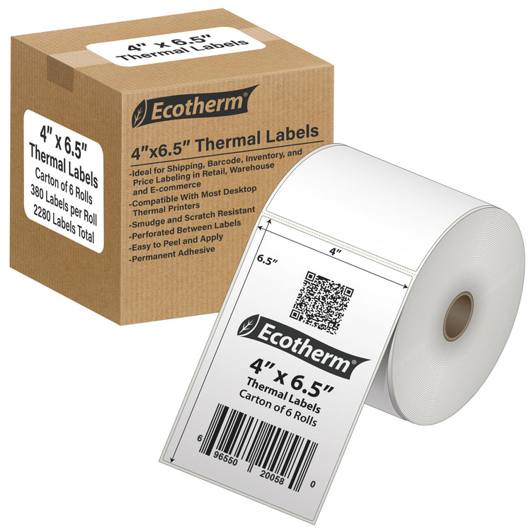 4" x 6.5" Thermal Labels (2280 Count)